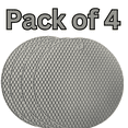 thumbnail image 1 of Multipurpose Silicone Trivet Mat, Heat Resistant Non-Slip Pot Holder, Pack of 4, 7.2 Inches, BPA-Free, Gray, 1 of 3