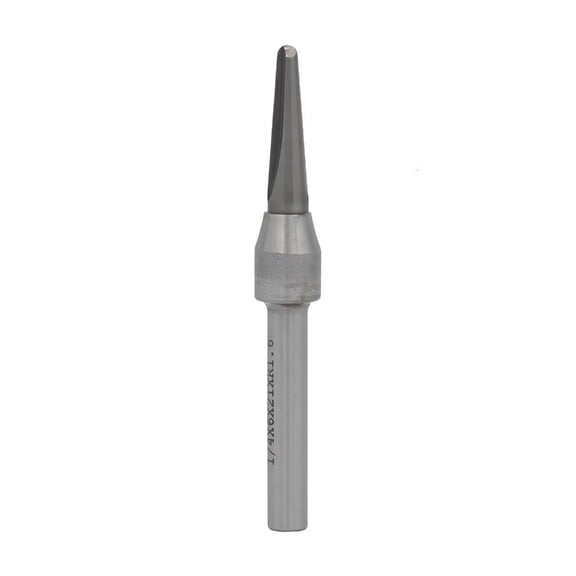 Multipurpose Single Flute Alloy Bit 1/4" Shank for Detailed Engraving, Slotting & Joint Cutting
