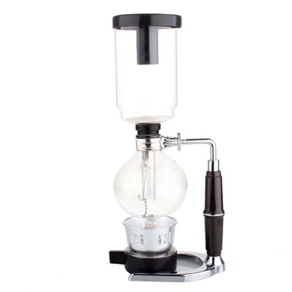 Multipurpose Siphon Coffee pots With Vacuum Brewing Systems Feature Wood Handle Sturdy Glass Ideal For Ho