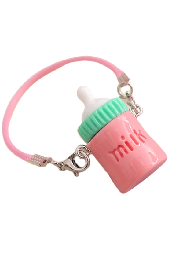 Multipurpose Small Water Bottle Charm Resin Keychain Accessory Convenient for Girls Dollhouses Decoration Gifts