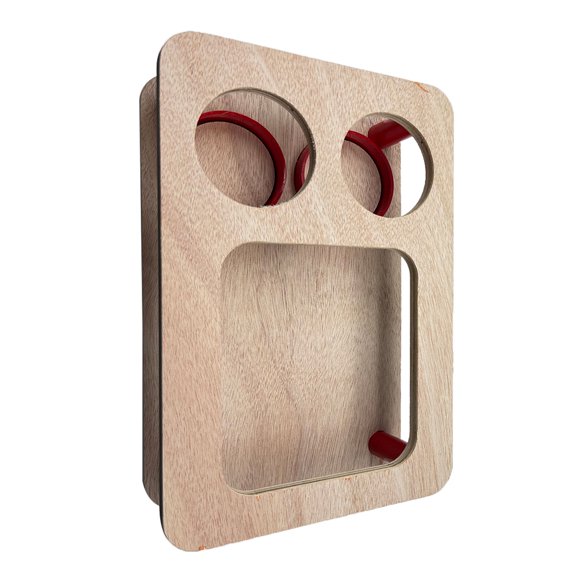 Multipurpose Sofa Side Tray with Integrated Stand and Coasters Holder Home Accessory for Convenient Lounging