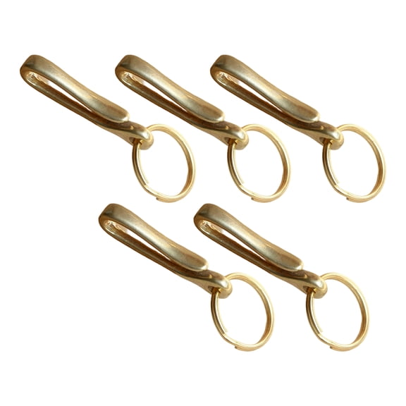 Multipurpose Solid Brass Keychain Hook Convenient for Men Women Featuring Reinforced Shackle and Belt Accessory