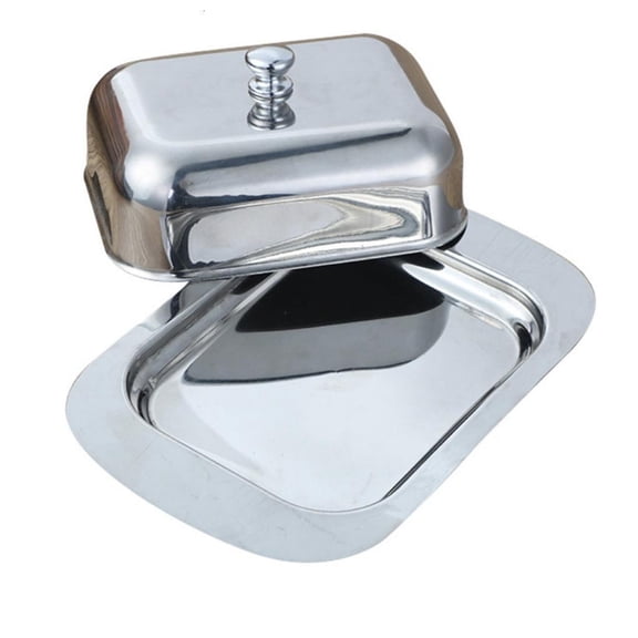 Multipurpose Stainless Steel Cheese And Butter Storage Container Square Designs Kitchenwares For Freshness Snacks Baking