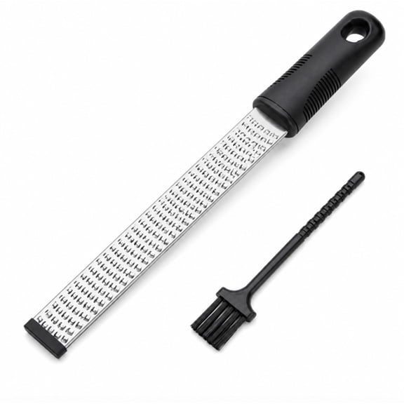 Stainless Steel Cheese Grater and Lemon Zester, Handheld Fine Grater for Parmesan, Citrus, Ginger, Garlic and Chocolate, TIKA