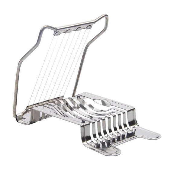 Multipurpose Stainless Steel Egg Slicer, Hard Boiled Egg Wedge Cutter, Kitchen Egg Separation Tool, Smooth Metal Egg Chopper For Breakfast Meal Prep Daily Cooking