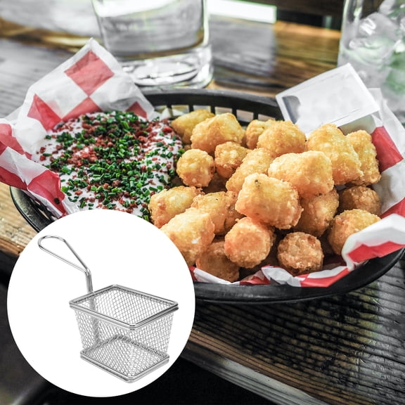 NIAIZEK Stainless Steel Fine Mesh Fry Basket for Cooking and Frying, Kitchen Fryer Basket, 1 Piece