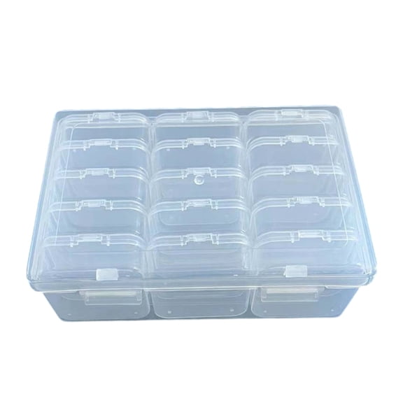 Multipurpose Storage Solution Various Slot Plastic Boxes Stackable Craft Organizers for Projects Gear Small Accessories