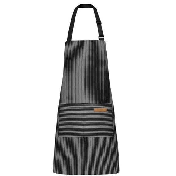 Multipurpose Striped Apron Adjustable Neck Strap and Waist Tie For Outdoor Work Restaurants And Home Cooking Baking Task