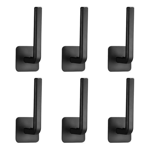 Multipurpose Strong Hook L-Shape Hat Hangers Strong Adhesive Hat Racks Organizers Plastic Baseball Caps Holders