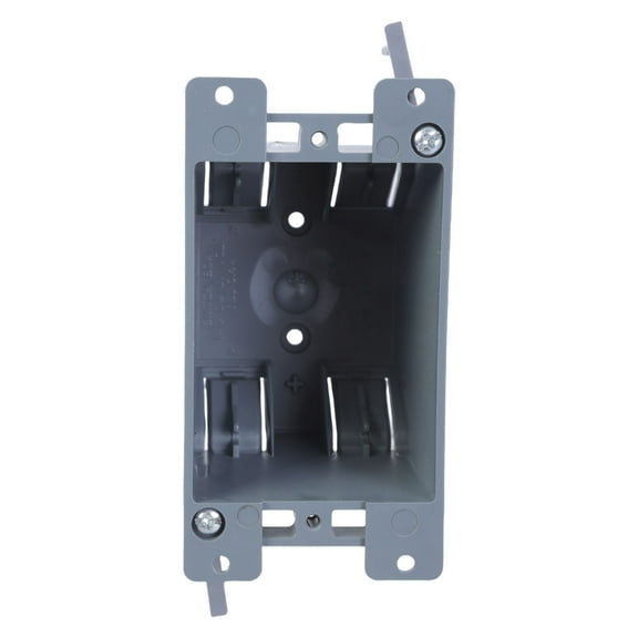 Multipurpose Sturdy ABS Electrical Outlet Box for Drywalls Installation in Homes and Offices Single Gang Designs