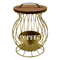 thumbnail image 1 of Multipurpose Sturdy Elegant Coffee Storage Basket With Lid to Keep Your Coffee Gear Organized and Easy Accessible, 1 of 8