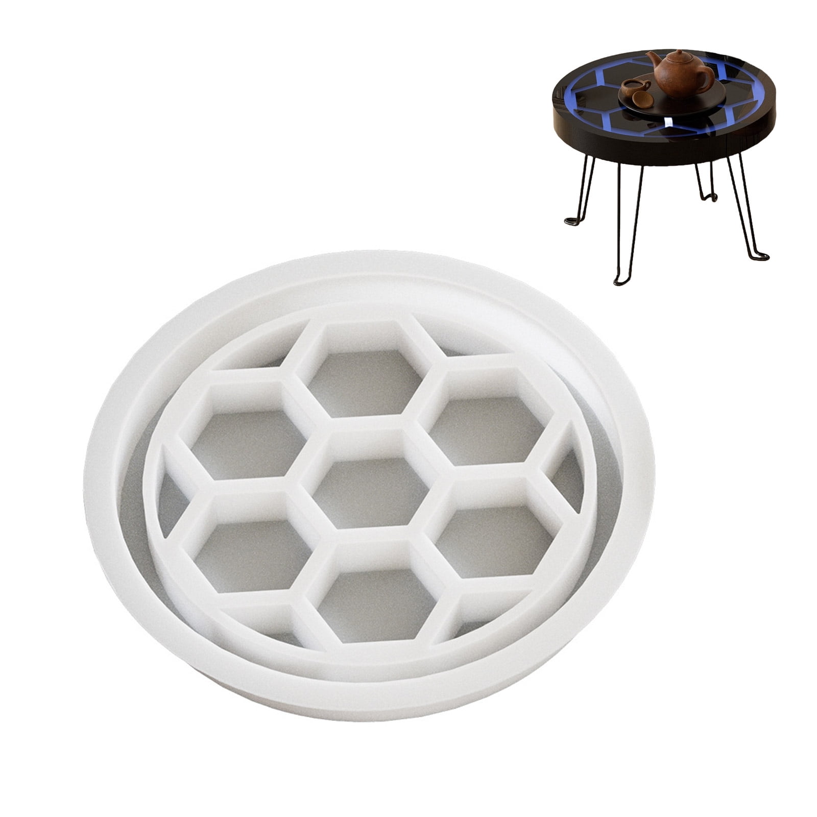 Flexible Sturdy Silicone Mold for Epoxy Resin Art Large Round Craft Supplies for Unique Home and Decorations