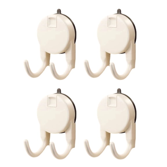 Multipurpose Suction Hooks for Towel Kitchenwares Storage 2 Prong Designs Hanger ABS Bathroom Accessories