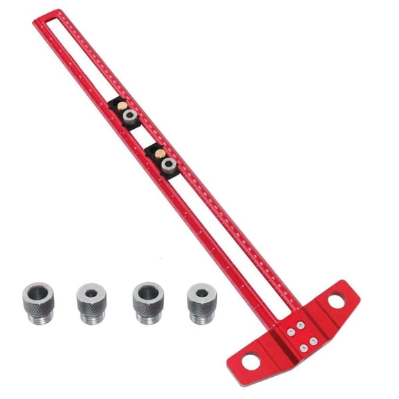 Multipurpose T Square Ruler Precise Inches & Metric Measurements T Shaped Measuring Tool for Architects & Engineers