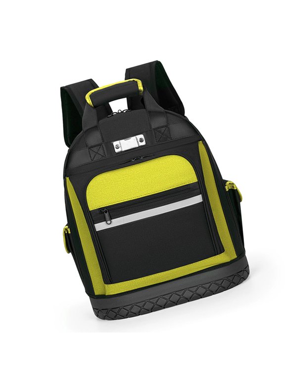 Multipurpose Technician Backpack Waterproof Base Antislip Shoulder Strap Organized Pockets For Electrician Plumber