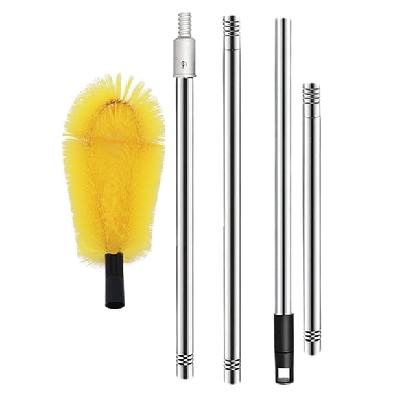 Multipurpose Telescopic Gutter Cleaning Tool with Flexible Brush Head Home Accessory for and Debris Removal