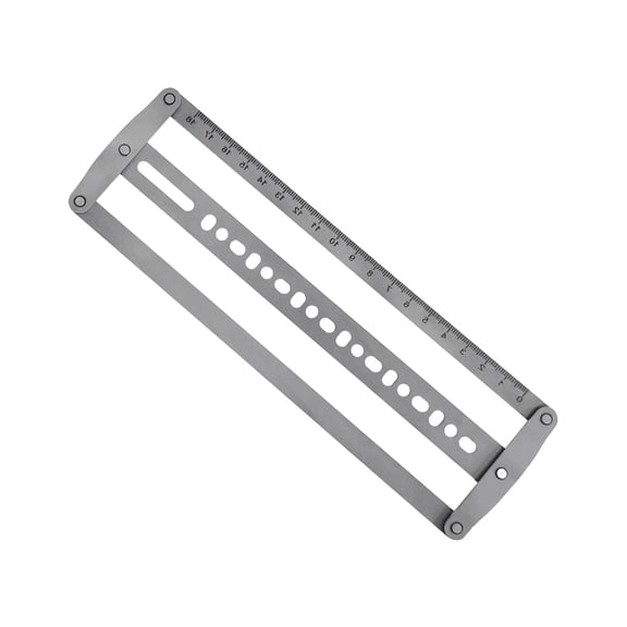 Multipurpose Template Featuring Three Shapes For Marking On Accessories