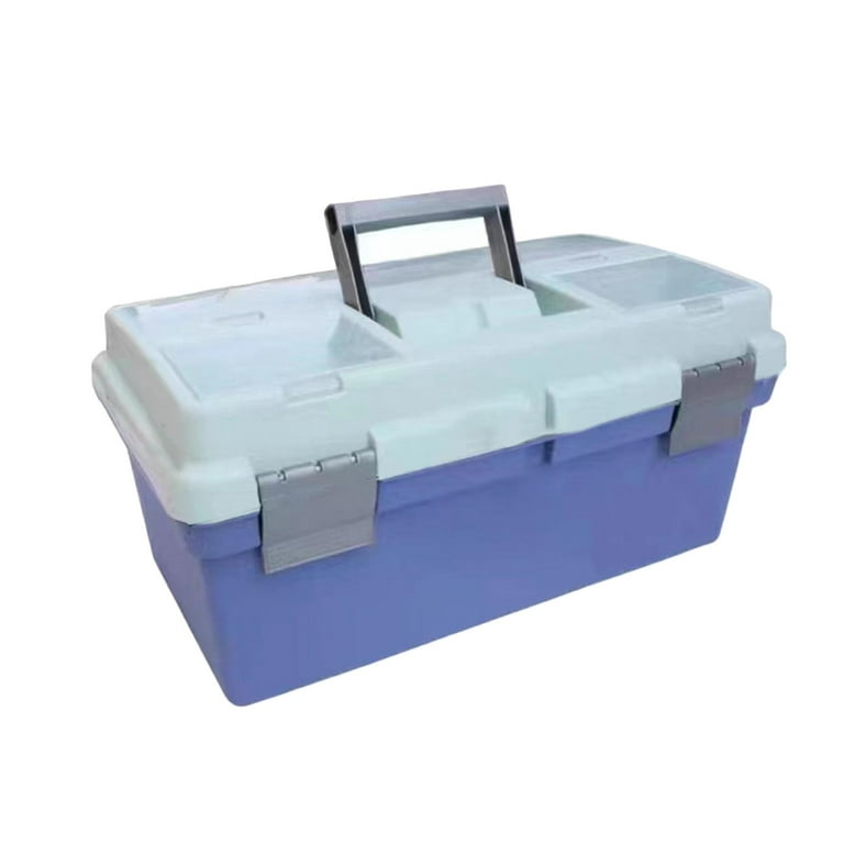 Multipurpose Tool Storage Box Organizer Removable Inner Tray