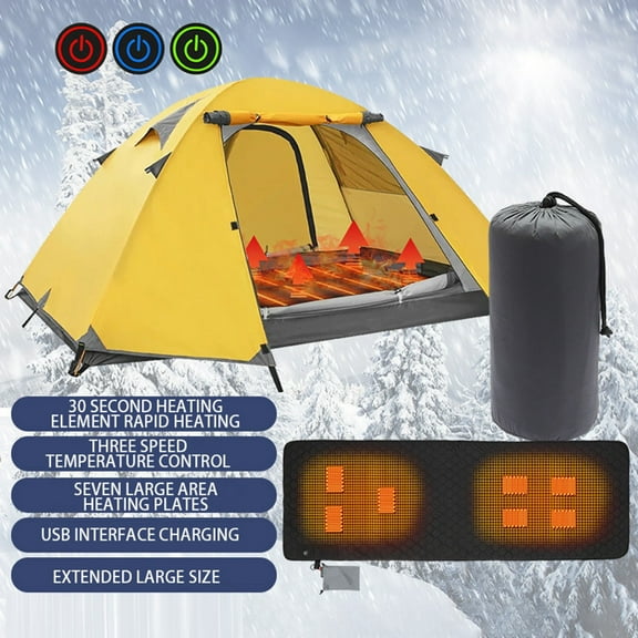 Multipurpose USB Heating Pad Portable Sleeping Bag Liner for Outdoor Camping Hiking Adventures