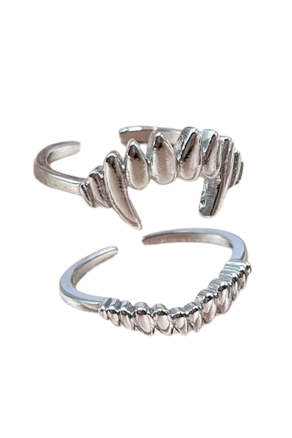 Multipurpose Vampires Spilts Detachable Rings Versatile Sturdy Alloy Fashion Statement Accessory for Trendsetters
