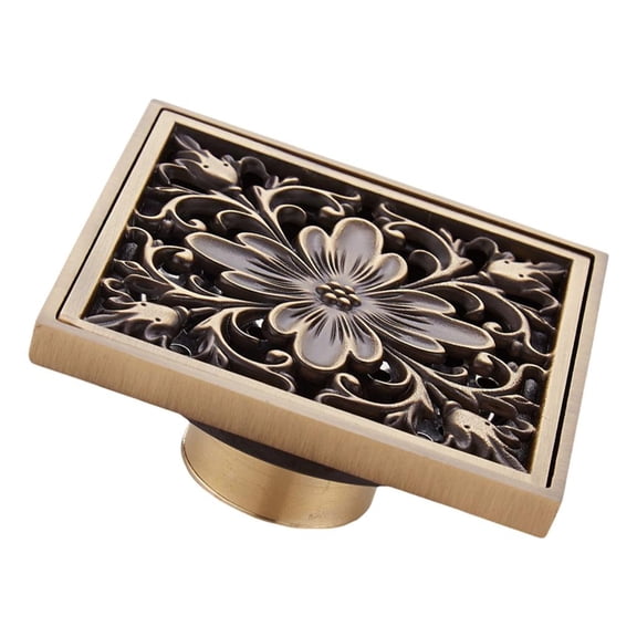 Multipurpose Vintage Styles Bathroom Floor Drain In Sturdy Brass Finish