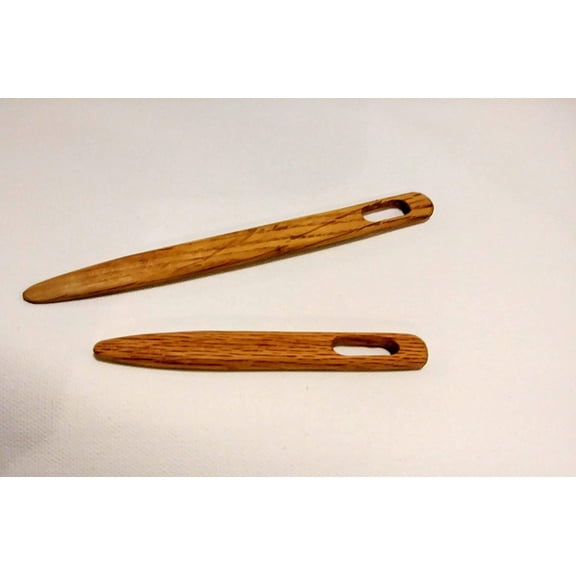Multipurpose, Weaving, Toothbrush, Tapestry Needles/Rug Needles Sizes 4 and 6 inches, Oak Wood