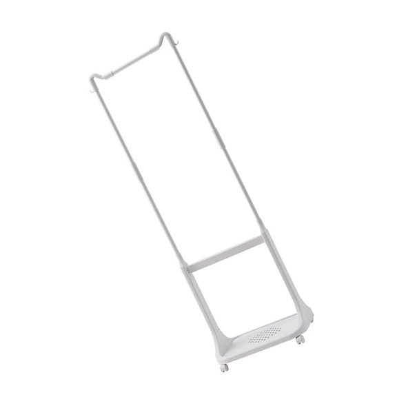 Multipurpose Wheeled Garment Hanger and Shoe Storage Solution Portable for Tidying Homes Sturdy Iron Construction