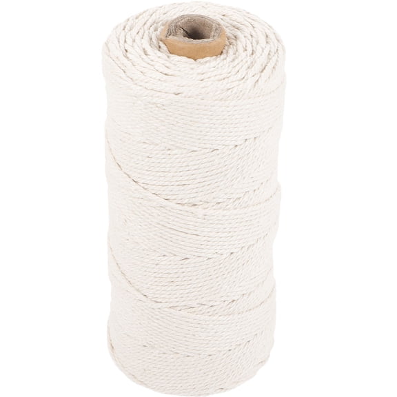 Multipurpose White Cotton Rope for DIY Knitting Macrame Crafts and Photo Wall