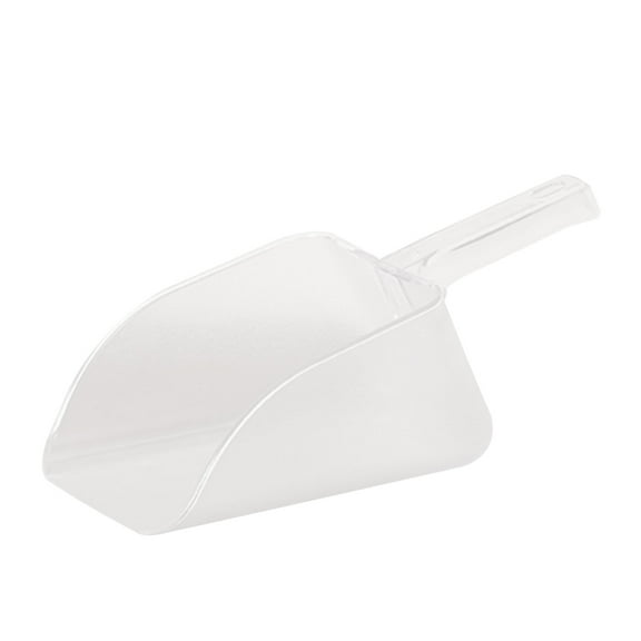 Multipurpose White Plastic Ice Scoops With Large Capacity For Quick Scooping Of Ice Candy Popcorns And Spices