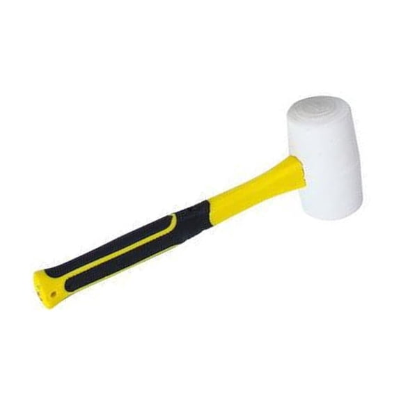 Multipurpose White Rubber Hammer 1000g Lightweight Design None Marring Surfaces Perfect For Wood Metal And
