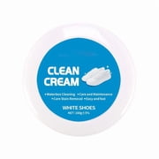 Multipurpose White Shoe Cleaner Cream, No Wash Solid with Se, Effortlessly Removes Stains, Scuffs, Instant Brightening, Refreshing for All Footwear