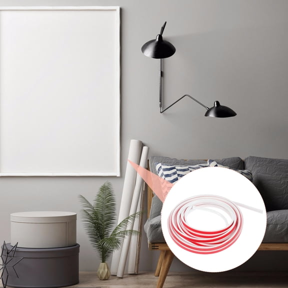 Multipurpose White Tile Trim Edging with Wear Resistant Adhesive Seal Strip