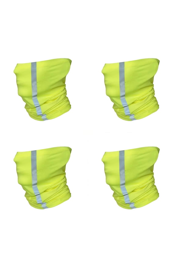 Multipurpose Windproof Face Covers Quick Dry Ice Silk And Reflective Strips Neck Gaiter For Outdoor Enthusiasts