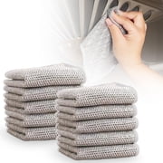 Multipurpose Wire Dishwashing Rags,2025 New Multipurpose Wire Dishwashing Rags for Wet and Dry, Reusable Premium Metal Scrubbing Pads Sponge Clean Tool for Home Kitchen 10