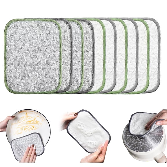 Multipurpose Wire Dishwashing Rags, Double Reused Cleaning Stainless Steel Wipes for Pans, Pots, Stove
