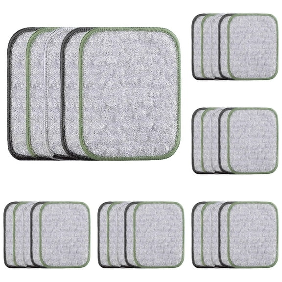 Multipurpose Wire Dishwashing Rags Wet Dry Reusable Cleaning Cloths Round Non Scratch For Kitchen Pots Pans
