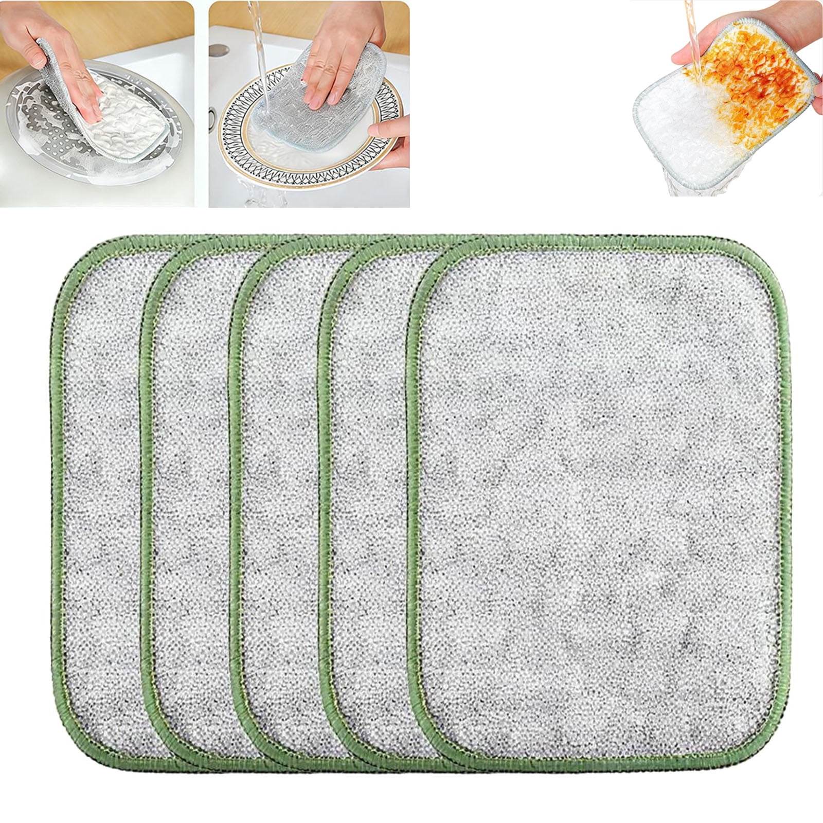 Kitchen Rag In Bowl Multipurpose Wire Dishwashing Rags for Wet and Dry,Stainless Steel ...