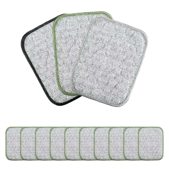 Multipurpose Wire Dishwashing Rags for Wet and Dry Use - Reusable Scrubbing Pads for Home Kitchen Cleaning Non-Scratch Dishcloths Steel Wire Dish Towels 10PCS