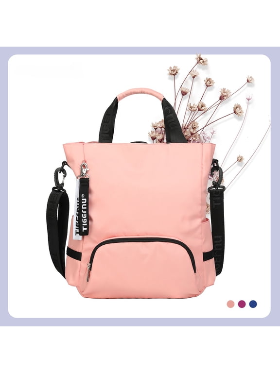 Multipurpose Women Tote Backpack, Waterproof Large Capacity bag, Crossbody Shoulder Work College Travel Leisure Anti-Theft Travel Lightweight
