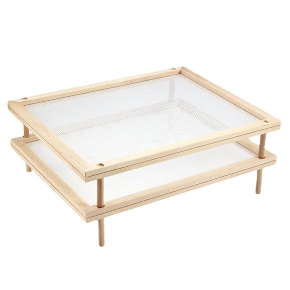 Multipurpose Wood Drying Stand for Italian Pastas Safe Home Organization