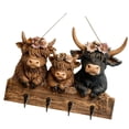 thumbnail image 1 of Multipurpose Wooden Hook Cow Key Rack for Home Decoration Entry, 1 of 11