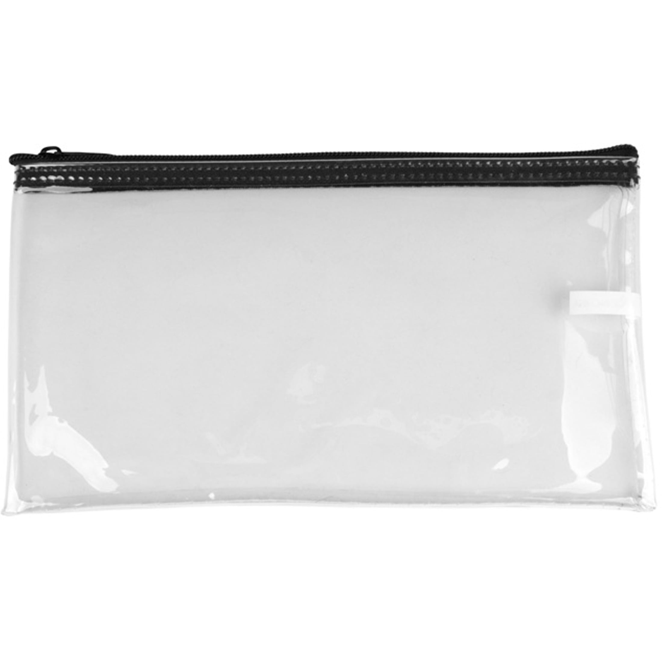 Cardinal bag supplies Vinyl Zipper Bags Leatherette 11 x 6 inches Small  Compact Black 1 Zippered Pouch CW