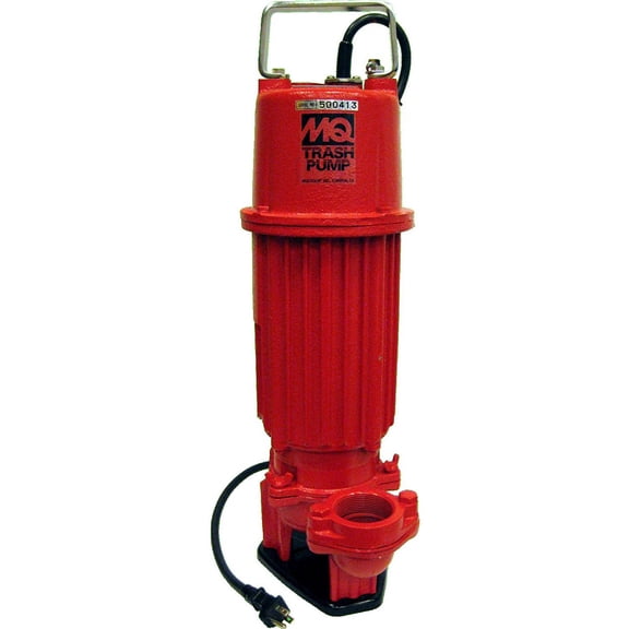 Multiquip ST2010TCUL Electric Submersible Trash Pump with Single Phase Motor, 1 HP, 95 GPM, 2" Suction and Discharge