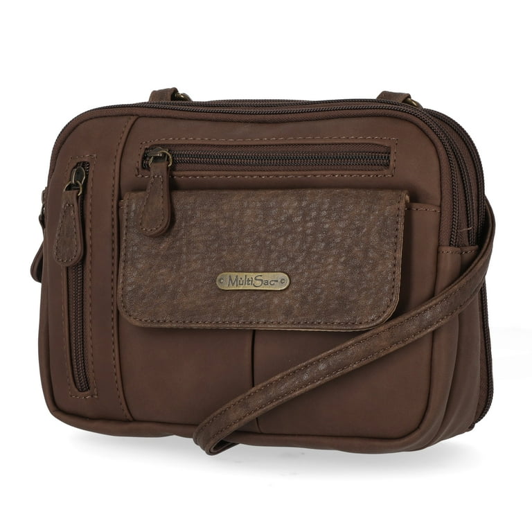 Multisac Zippy Triple Compartment Crossbody Bag for Women