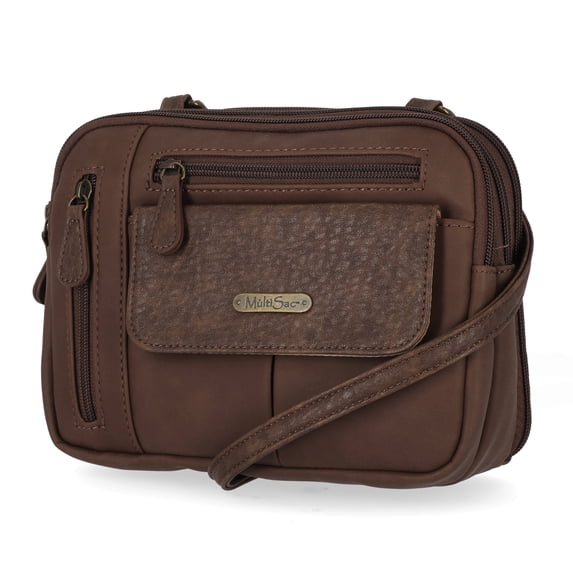 Multisac Zippy Triple Compartment Crossbody Bag for Women