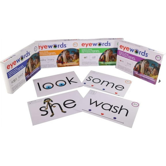 Multisensory-Orthographic High Frequency Teaching Cards Bundle, Sets 1-4, Words 1-200