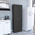thumbnail image 1 of Multistorage Pantry Cabinet, Five Shelves, Double Door Cabinet Black, 1 of 9