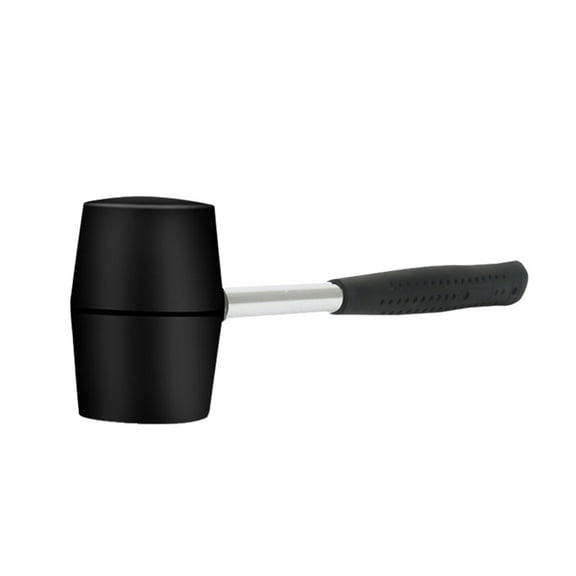 Multistyle Rubber Mallet - Oil-Resistant Rubber Head, Soft Strike, for Flooring/Tile/Woodworking, S/M/L Sizes, Damage-Free Use