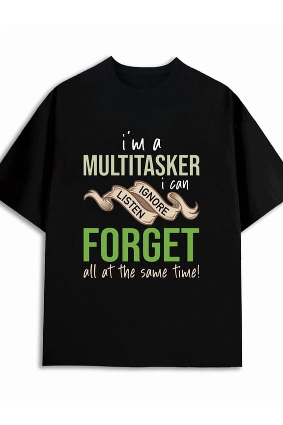 Multitasker T-Shirt for men 180G 100% Cotton black Vintage Unisex Shirt Graphic tshirts Trendy Unisex Shirt Graphic Tee tshirts Casual Unisex Shirt Short Sleeve tshirts