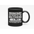 thumbnail image 1 of Multitasking Ninja. Cool, Black 11oz Ceramic Mug, 1 of 5